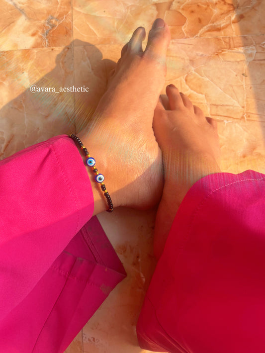 Fearless evil eyes anklet for her♥️🧿