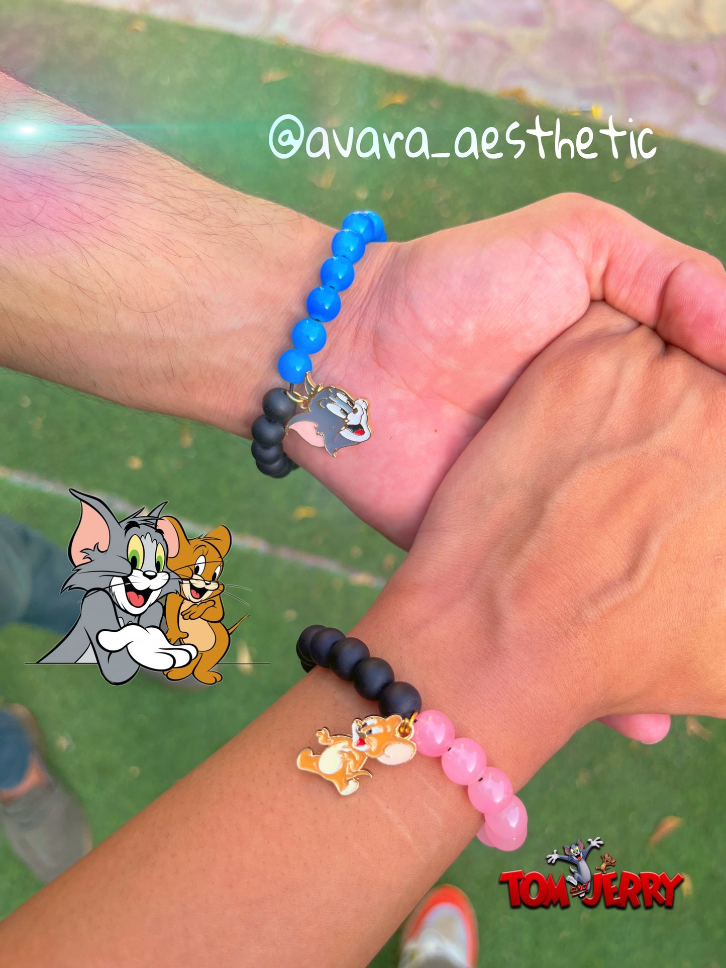 Tom and jerry couple bracelets ♥️🩷