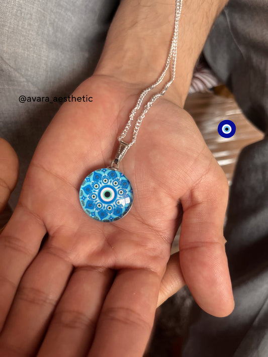 Fearless evil eyes chain necklace 🧿✨