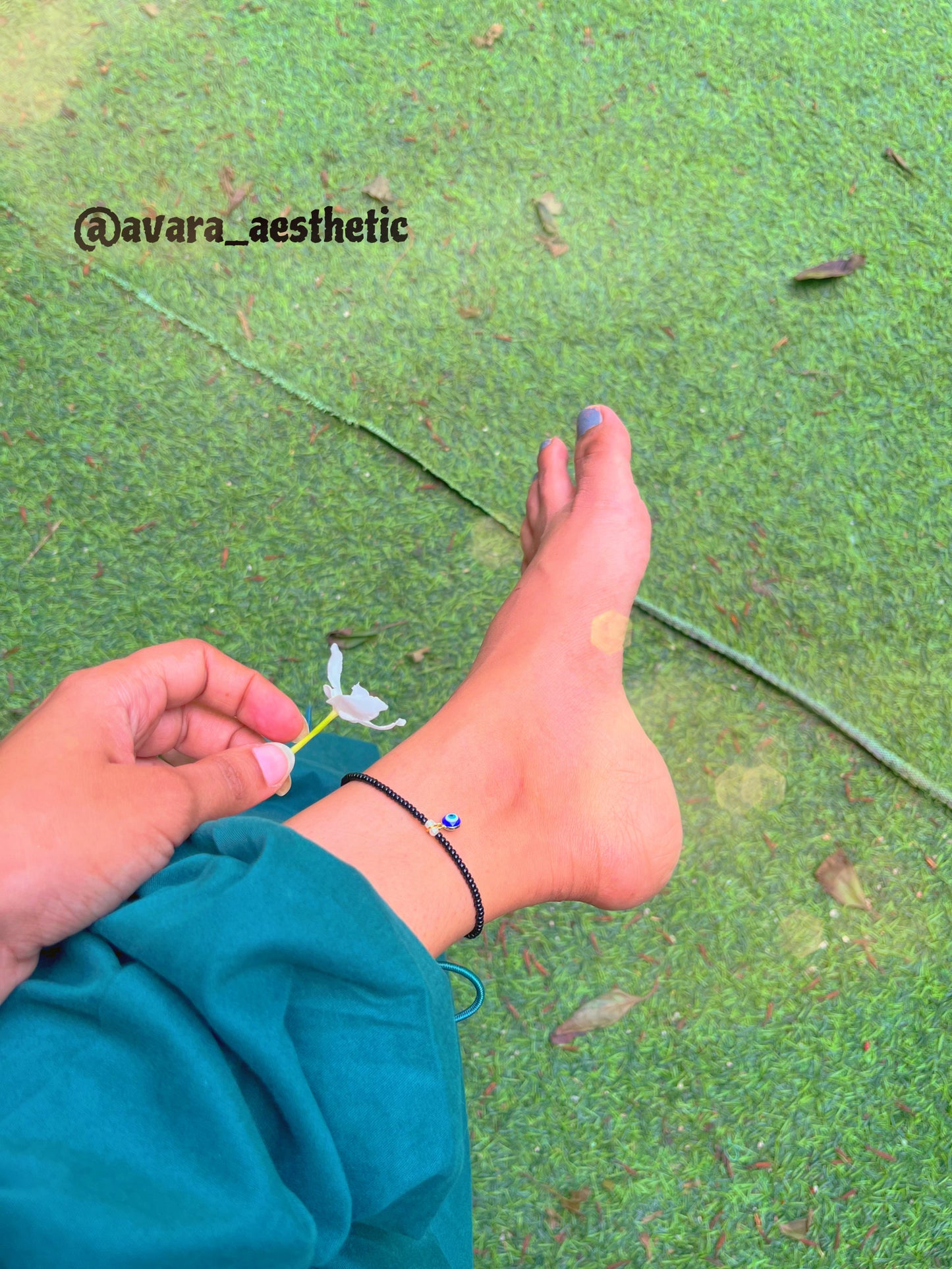 Nazar beaded anklet (taki use kisi ki nazar na lage)❤️🧿🧿