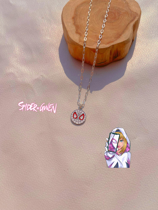 Spider~gwen chain necklace 💞