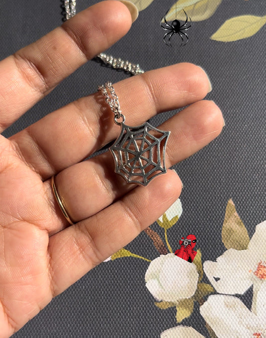 Spiderweb charm necklace 🕸️