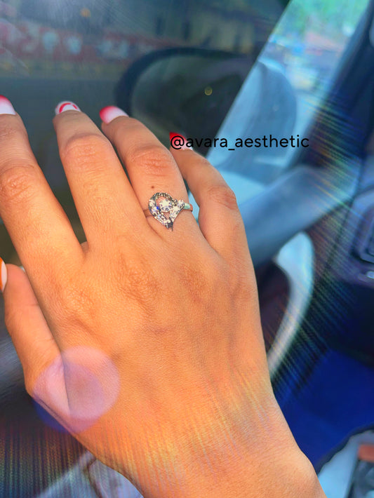 Purely your “heart” ring 💍♥️ AD diamond studded with adjustable ring