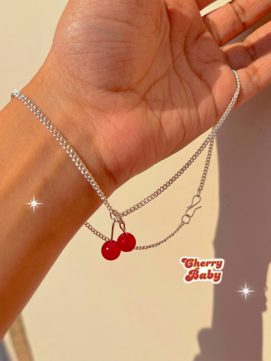 Cherry chain necklace